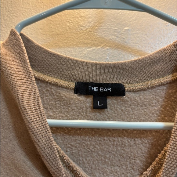 The Bar Tan Crew Neck Sweater - Picture 4 of 6